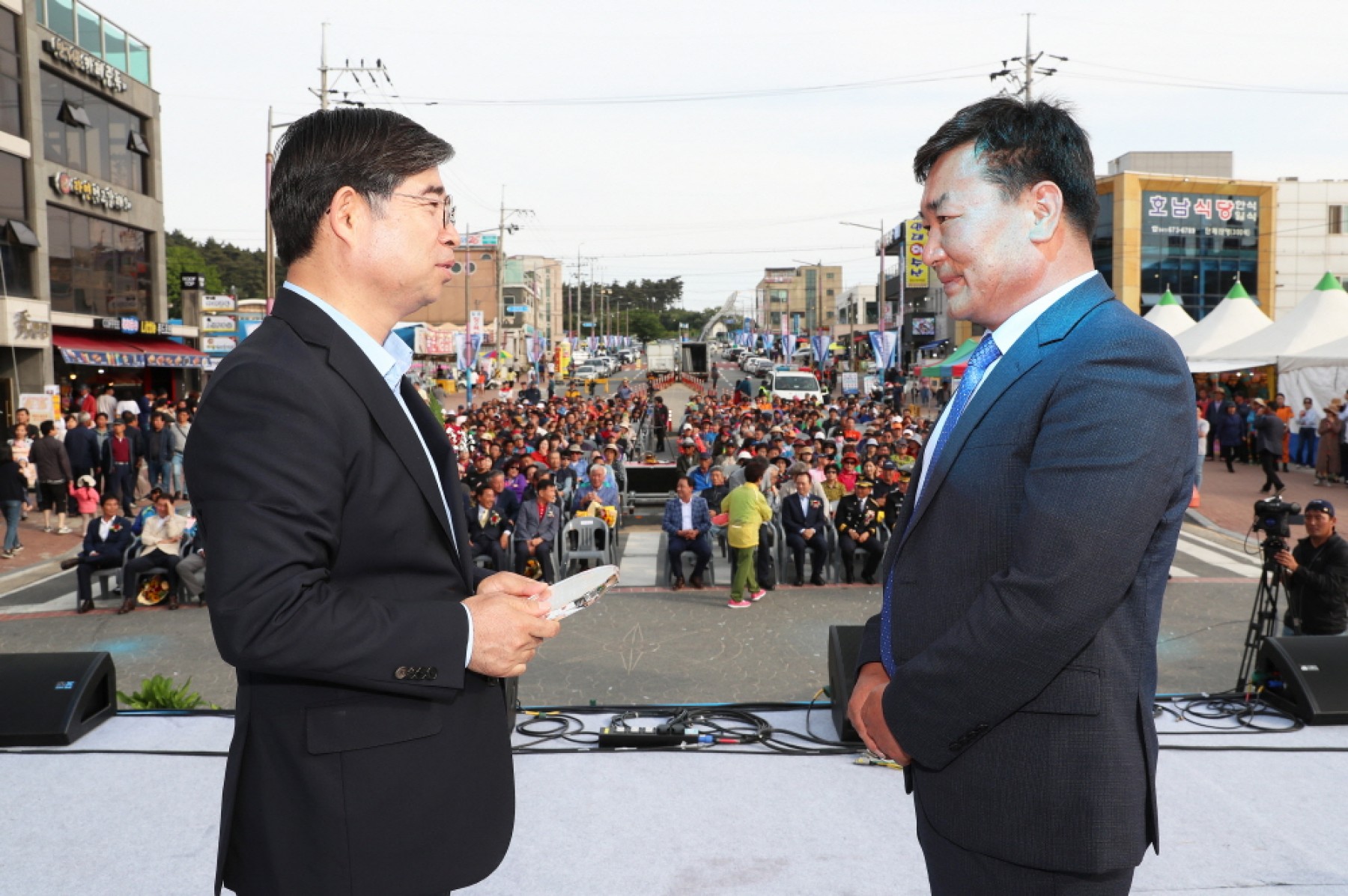 만리포 해수욕장 개장식