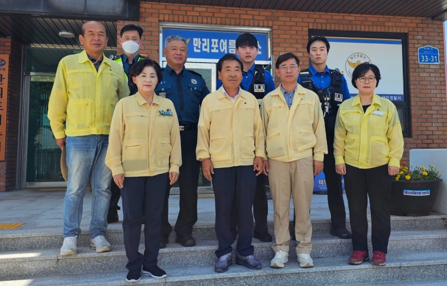 태안군의회, 해수욕장 안전점검 및 유관기관 격려방문